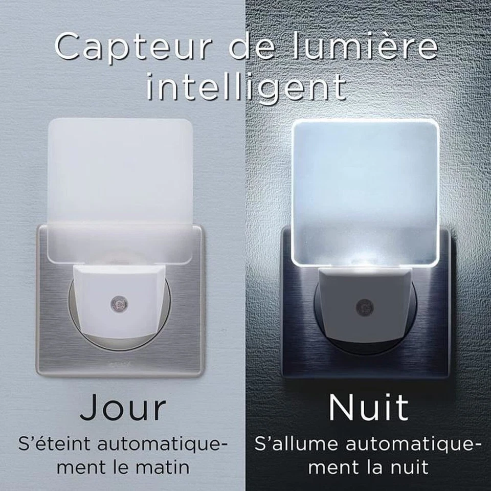 LED Con Detector Automático Día/Noche Formato Enchufe Eléctrico Blanco - Imagen 2 de 4