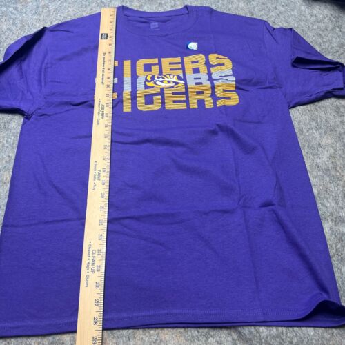 NWT NCAA LSU Tigers College Classic Crew Neck Purple Tshirt Large L - Picture 9 of 10