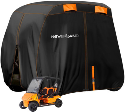 NEVERLAND Golf Cart Cover 2 Passenger, Waterproof Golf Cart Covers, Fits for EZ