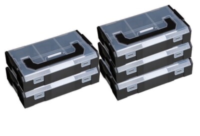 5 Stück SORTIMO Systembox L-BOXX Mini anthrazit Deckel transparent
