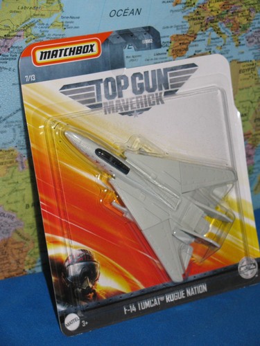 MATCHBOX MBX TOP GUN F-14 TOMCAT ROGUE NATION MAVERICK #7/13 *BRAND NEW* - 第 1/8 張圖片