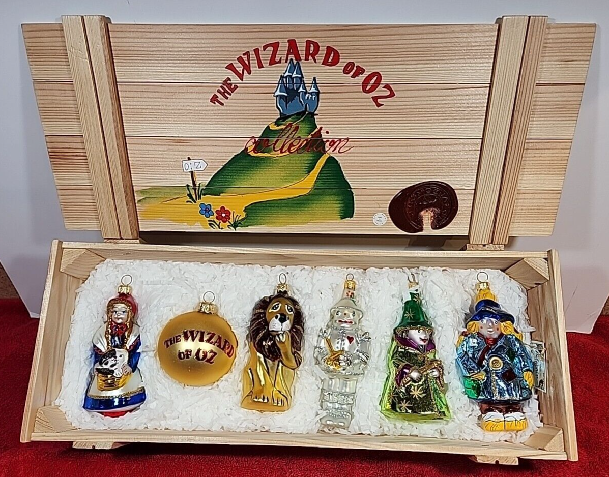 Kurt Adler Polonaise Wizard of Oz Ornament Set (6) Crate Ltd Ed
