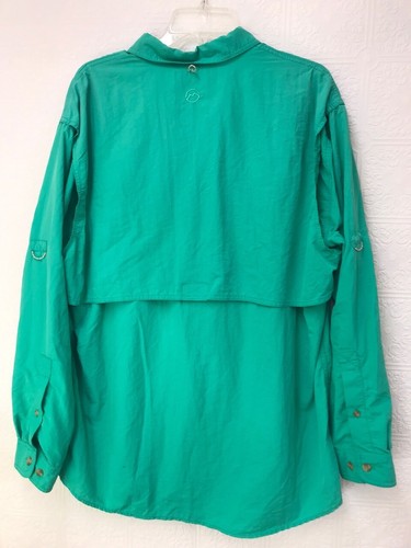 Magellan Fish Gear Mag Wick Vented Long Sleeve Fishing Shirt, Green, Large - Picture 5 of 6