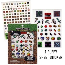 Minecraft Official Sticker Book FREE SHIPPING 