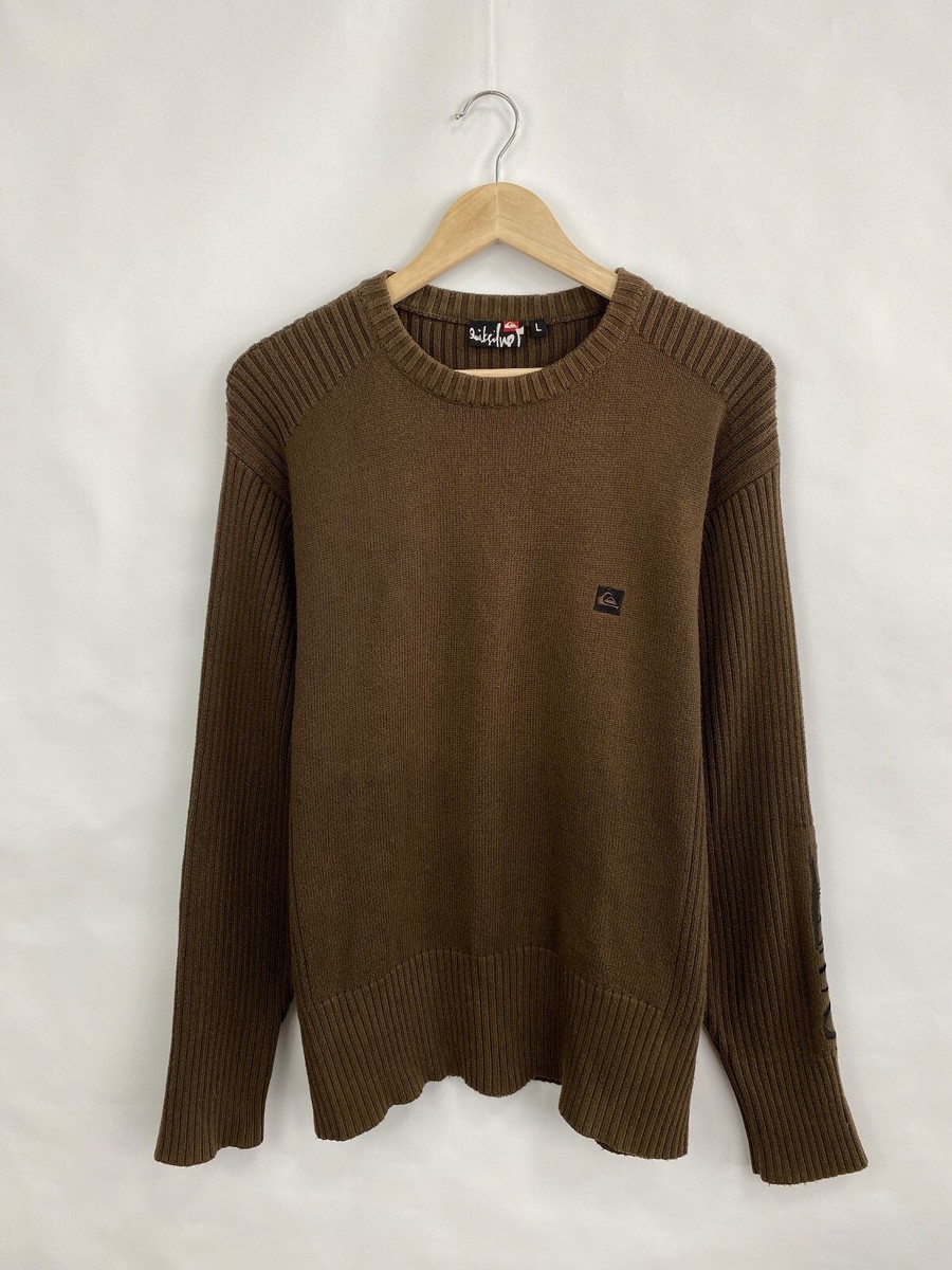 Vintage 90s Quiksilver Y2K Japan Knit Sweater Hype Rare size