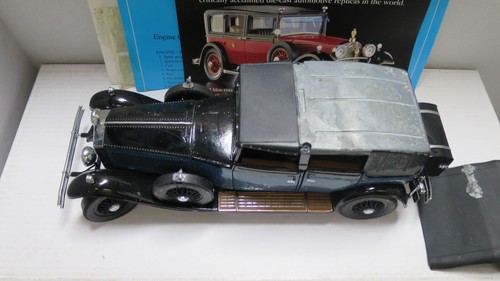 1/24 FRANKLIN MINT 1929 ROLLS ROYCE PHANTOM I CABRIOLET de VILLE BLUE DAMAGED - Picture 8 of 9