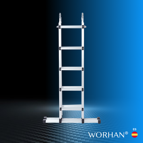 WORHAN® Escalera Aluminio Telescopica Multifuncion Multiuso Aluminio Plegable - Imagen 54 de 73
