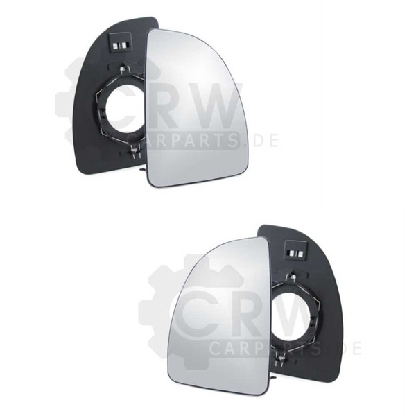 AußEnspiegel Ersatzglas Spiegelglas Oben Set FüR Fiat Ducato 06/99-03/02 Konvex-image