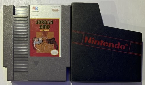 Jordan vs. Bird: One-on-One (Nintendo NES, 1985 ) Authentic Tested - w/ Sleeve