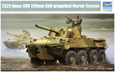 Trumpeter 09559 1:35 2S23 Nona-SVK 120mm Selbstfahrendes Mörtelsystem