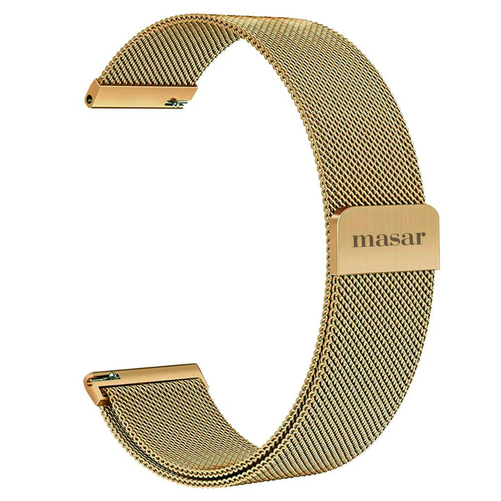Bracelet montre magnétique maille milanaise Or universel anti transpiration pour peau sensible