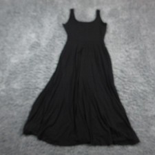 Market & Spruce Dress Womens Medium Black Scoop Neck Jersey Maxi Fit & Flare NWT