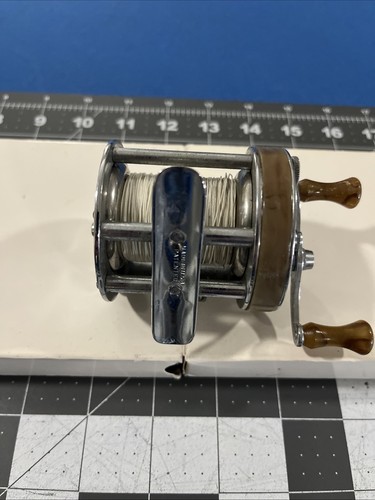 Vintage Wards Sport-King Rolle Modell 60 silber / braun Griff Casting 60-6326 Angeln - Bild 8 von 10