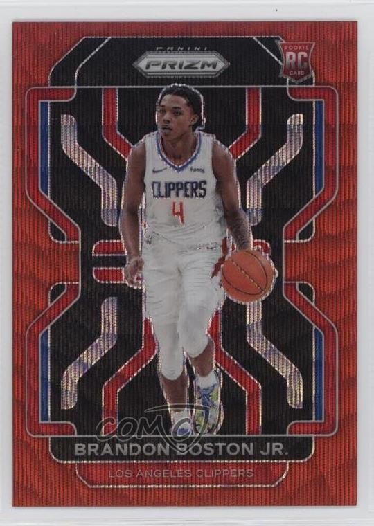 2021-22 Panini Prizm Ruby Wave Prizm Brandon Boston Jr #330 Rookie RC 0i7g