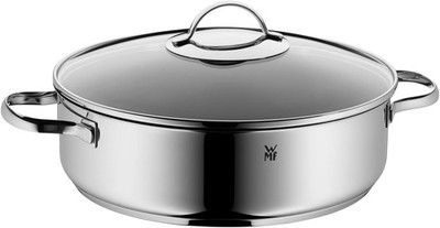 WMF Schmorpfanne 28cm 5L mit Glasdeckel Cromargan Induktion Antihaft