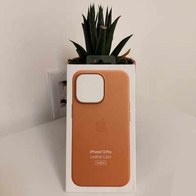 New Apple iPhone 13 Pro Leather MagSafe Case Golden Brown MM193ZM/A