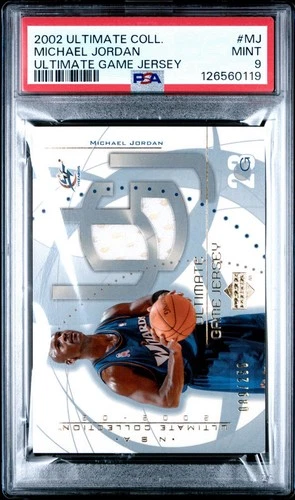 Michael Jordan 2002-03 Upper Deck Ultimate Collection Game Jersey /250 PSA 9