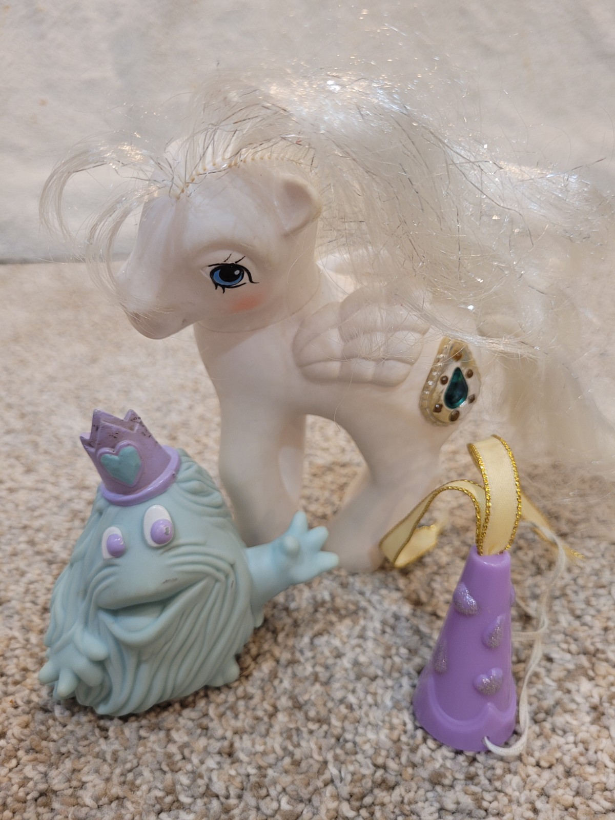 Vintage My Little Pony MLP G1 Principessa Tiffany e Bushwoolie Amicizia con cappello