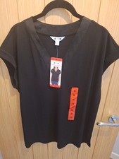 Medium Black Short Sleeve Top