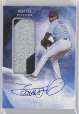 2020 Chronicles Origins Rookie Jumbo Material Blue 12/25 Justin Dunn Auto 7m3