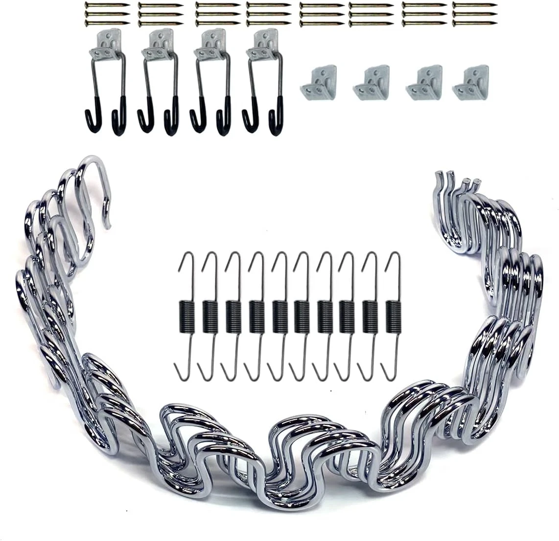 Kaupuar 18" 4Pcs Sofa Upholstery Spring Replacement Kit for Repair Couch