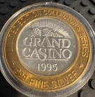 1995 Grand Casino Collectors Series .999 Fine Silver .600 ASW Ozt Poker Token
