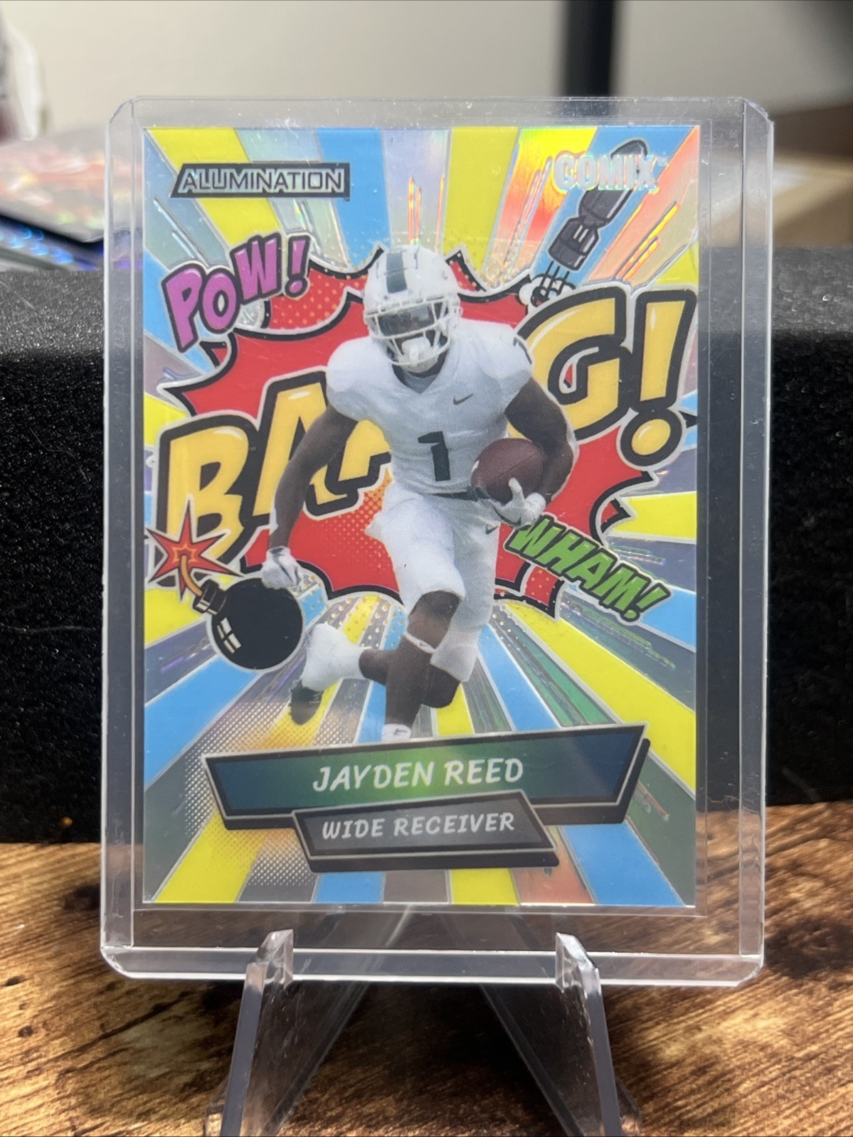 Jayden Reed Wild Card Alumination Draft Comix #AC22 Lazer-Purple