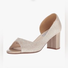 NEW Benjamin Walk Touch Ups Joy Pump Heel Wedding Shoes 7M Champagne 88