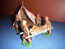 Vintage Barclay Lead cast military figures with Medical Tent