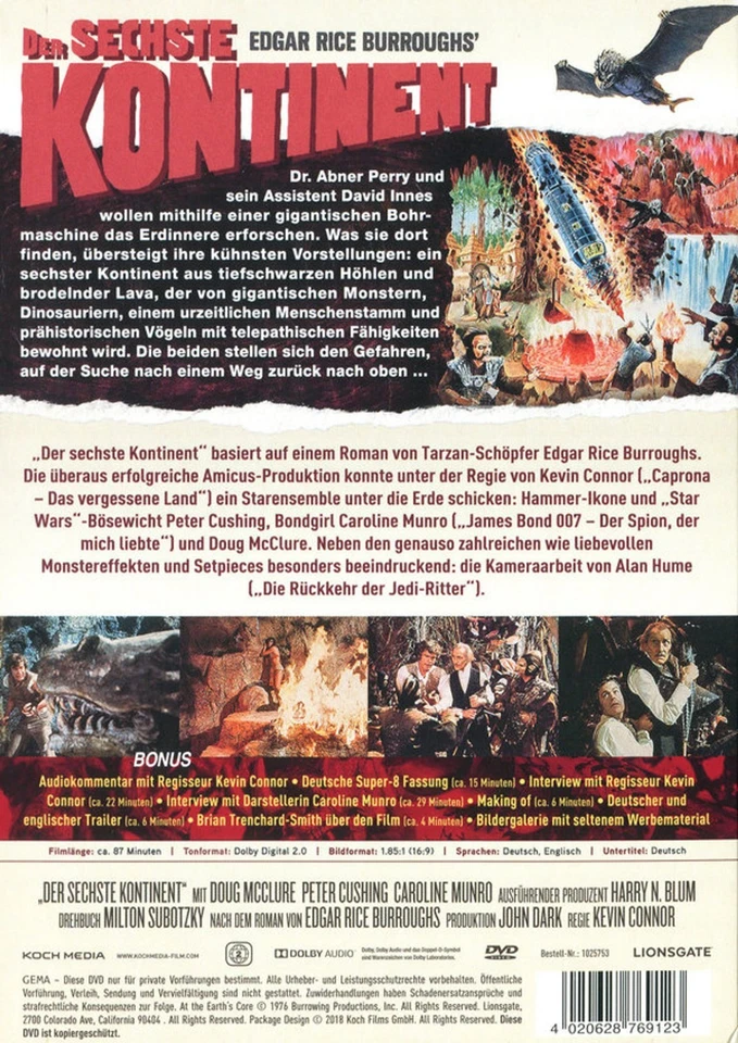 Der 6. Kontinent (1976)(DVD im Schuber/NEU/OVP) Peter Cushing, Doug - Bild 2 von 4