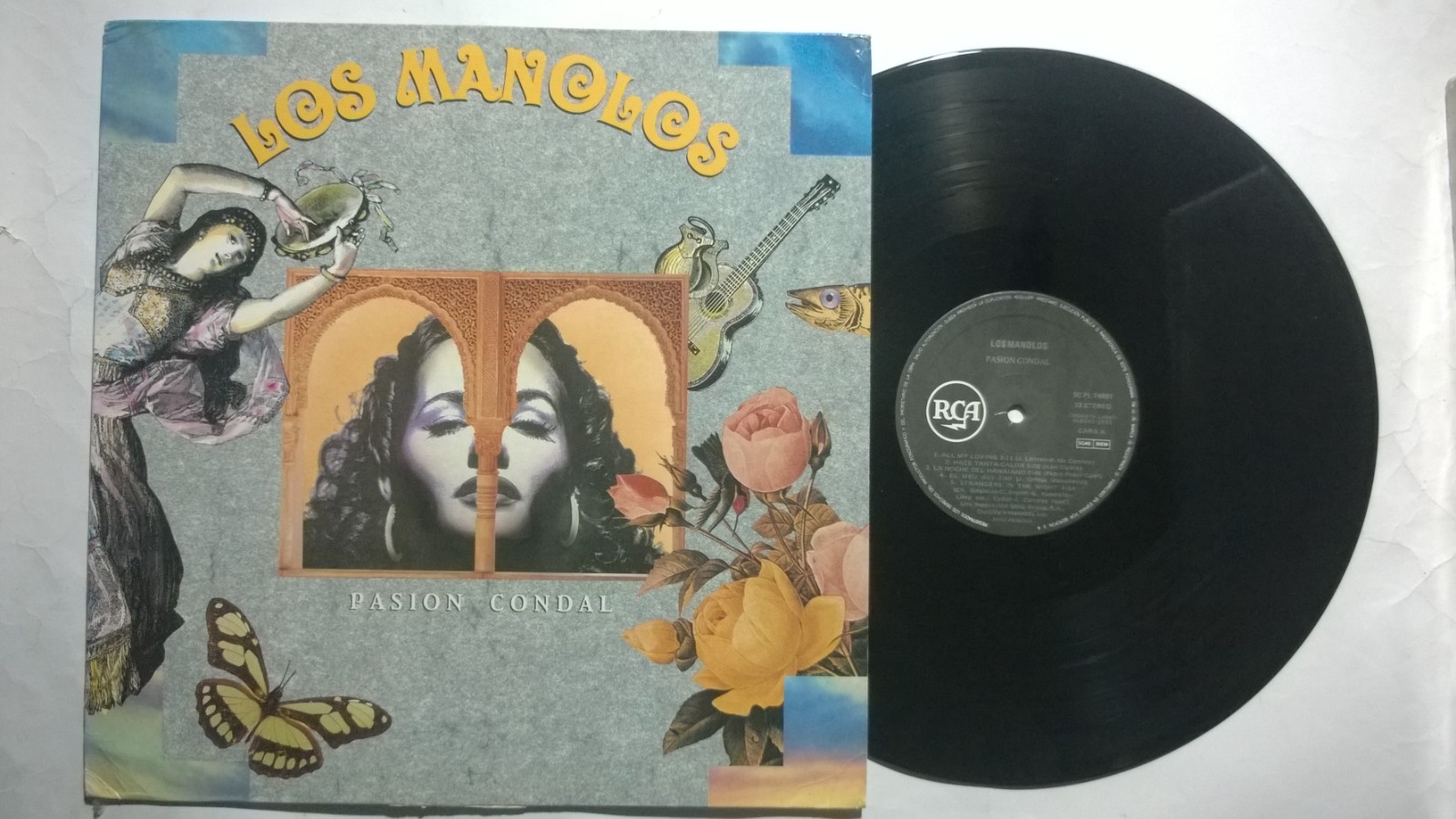 LOS MANOLOS - PASION CONDAL - LP RCA 1991 Flamenco Rumba Pop