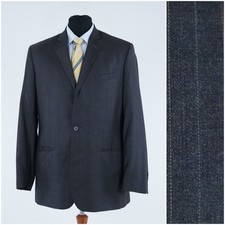 Mens Vintage Vintage Blazer 42L UK Size SUNSETSUITS Dark Grey Sport Coat Jacket