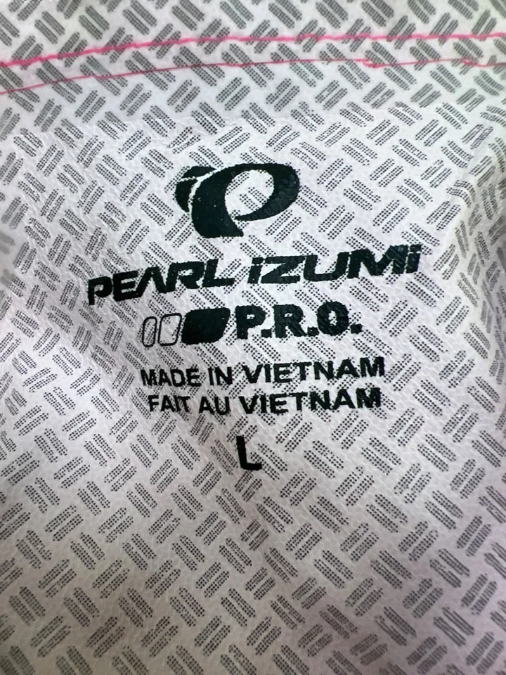 Jaqueta de ciclismo Pearl Izumi masculina rosa Pro Aero corta-vento embalável - G - Imagem 3 de 4