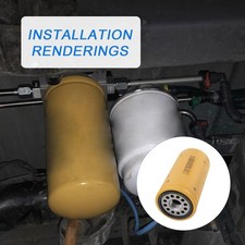 1x Fuel Filter Remote Mount Base 12 Npt Diesel For Cat 1r 0750 1r-0750 Filters