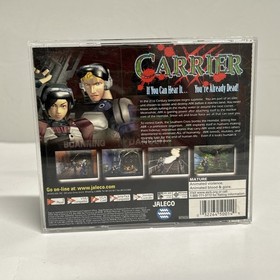 Carrier (Sega Dreamcast, 2000) Complete CIB W/ Registration & Manual - Tested