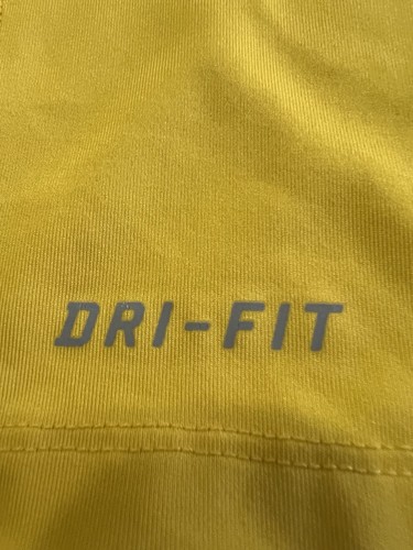 Men Nike Pro Combat Fitted Dri-Fit Yellow Livestrong L Shirt Workout Compression - Picture 5 of 21