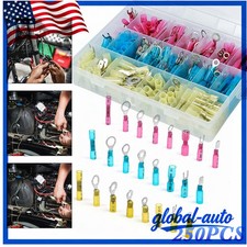 250pcs Waterproof Wire Connectors Heat Shrink Marine Automotive Terminals kit