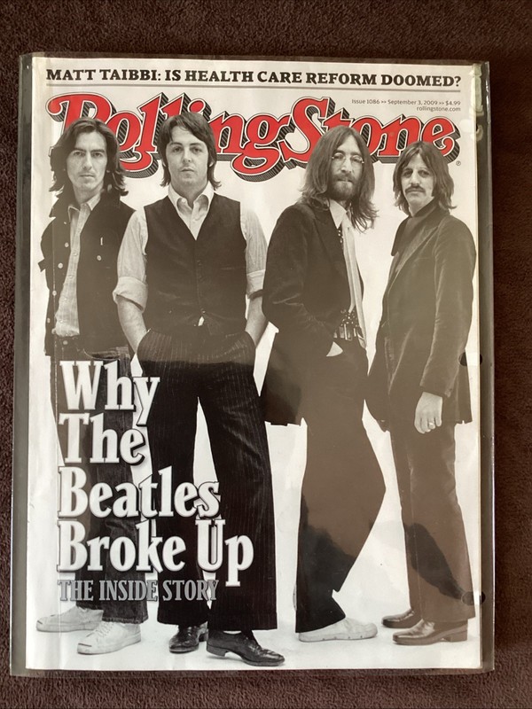THE BEATLES Rolling Stone Magazine #1086 September 3, 2009 (early Taylor Swift)