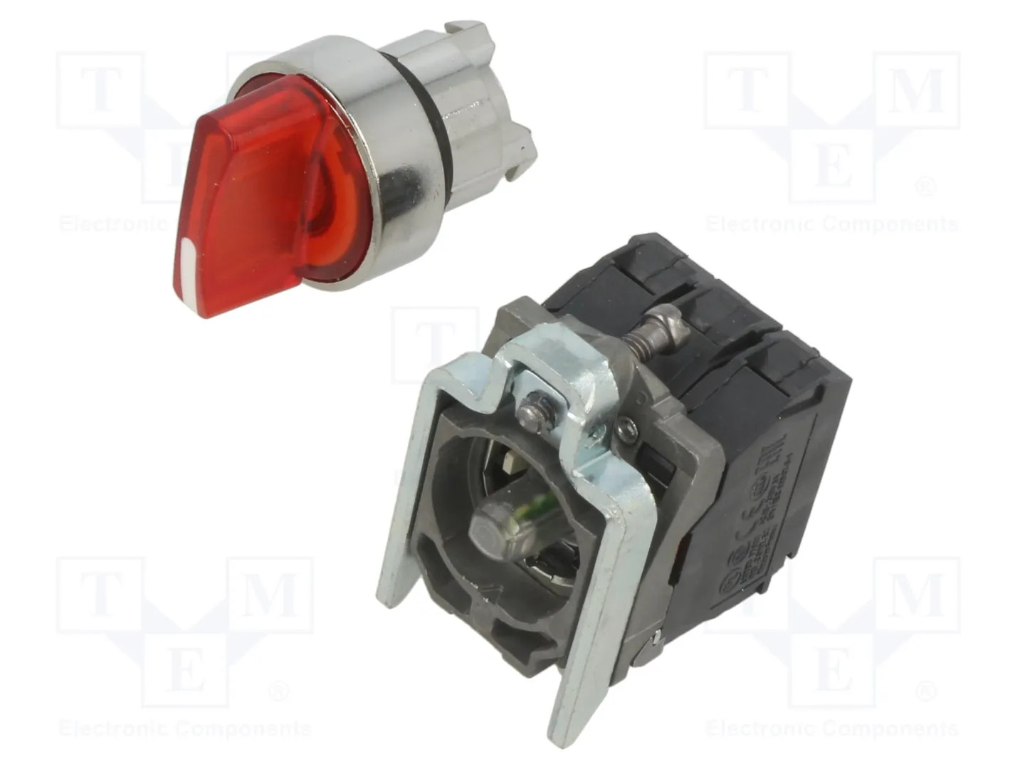XB4BK124B5 Interrupteur 2 positions métal LED 24V - Image 3