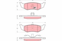 TRW BremsbelÄGe Bremsbelagsatz Hinten Chrysler Concorde PT Sebring Dodge Neon 2
