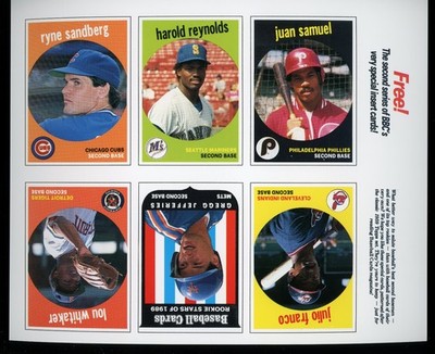 1989 BBC Magazine UNUSED/UNCUT Sheet Sandberg/Whitaker/Franco NO HOLES/CREASES