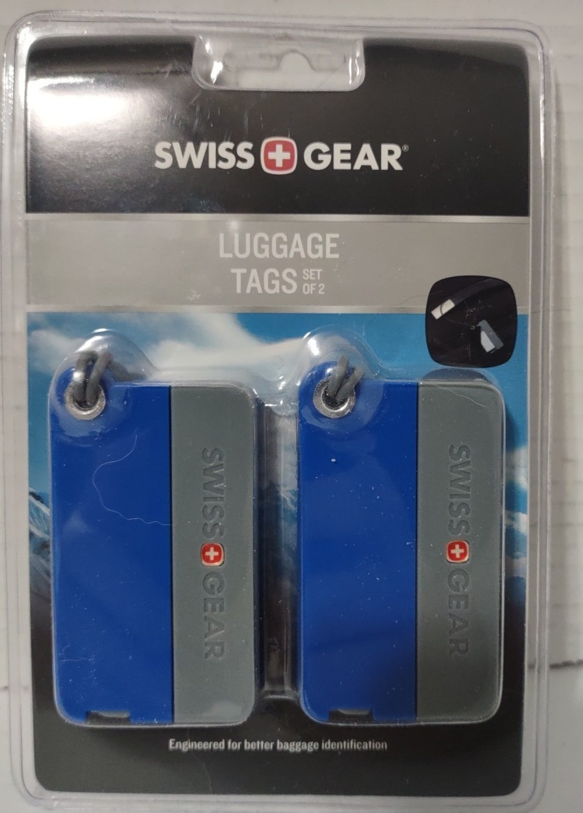 Tag Id Set Of 2 &ndash; Blue & Gray &ndash; Nib