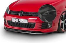 Cup Spoiler Lippe Front Ansatz Carbon Look für VW Golf 6 GTI / GTD CSL339-C