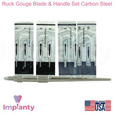 Ruck Gouge Blade  Handle Set Carbon Steel Precision Tool for Foot Care Use