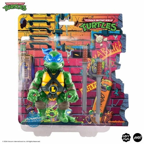 Mondo Teenage Mutant Ninja Turtles TMNT Leonardo Soft Vinyl 8 Inch Action Figure