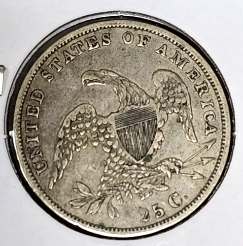 1835 Capped Bust Quarter - B-5 Var. - High Grade - Earlier Die State - Original - Picture 4 of 10