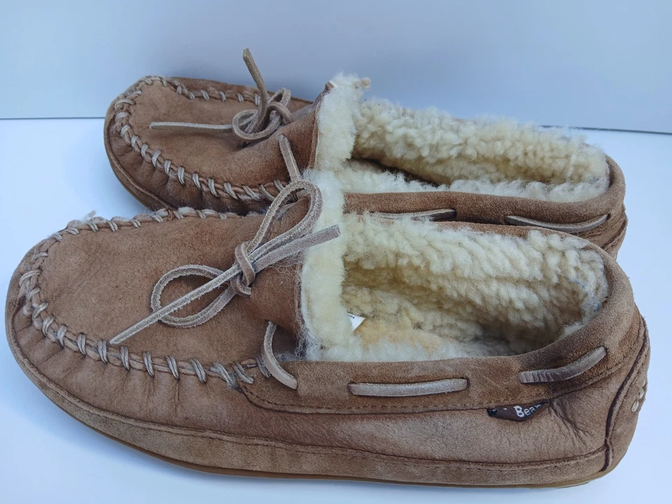 Mocasines L.L.Bean Wicked Good suela de goma forrados de piel de oveja para mujer talla 8W Foto 2 de 4