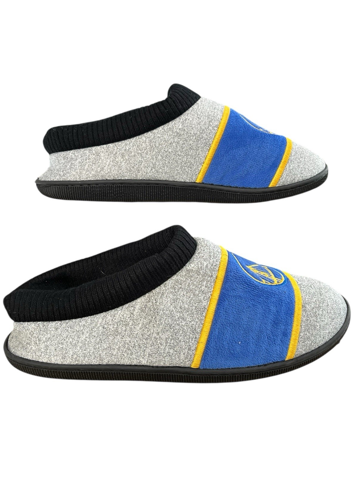 PANTOFOLA D’ORO Gol State Warriors Pantofole Adulto Medio 9 10 Grigio Logo Basket NBA FOCO