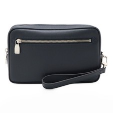 Louis Vuitton LV  Taiga Pochette Casai Second Bag Clutch Bag Handbag Blue Marine