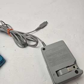 Nintendo 3DS Console Aqua Blue w/ Charger No Stylus - Tested Working 